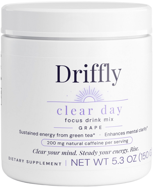 Driffly Clear Day focus drink mix, grape
